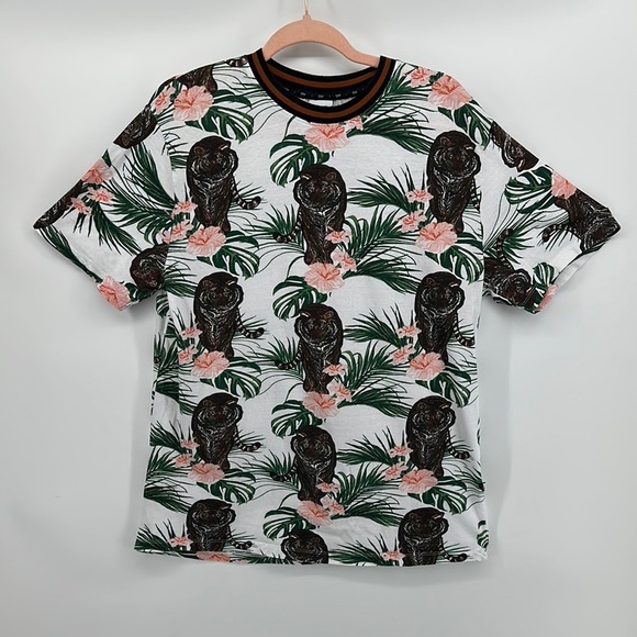 Sunrise Kingdom Other - Sunrise Kingdom Tropical Green&Pink Tigger Short Sleeve Tee